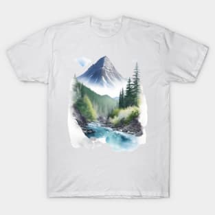 Clean and fresh nature illustration T-Shirt